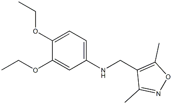 N-[(3,5-dimethyl-1,2-oxazol-4-yl)methyl]-3,4-diethoxyaniline Struktur