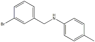 N-[(3-bromophenyl)methyl]-4-methylaniline Struktur