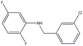 N-[(3-chlorophenyl)methyl]-2,5-difluoroaniline Struktur