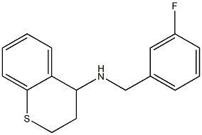 N-[(3-fluorophenyl)methyl]-3,4-dihydro-2H-1-benzothiopyran-4-amine Struktur