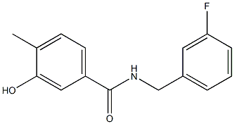 N-[(3-fluorophenyl)methyl]-3-hydroxy-4-methylbenzamide Struktur