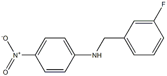 N-[(3-fluorophenyl)methyl]-4-nitroaniline Struktur