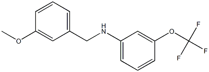 N-[(3-methoxyphenyl)methyl]-3-(trifluoromethoxy)aniline Struktur