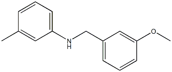 N-[(3-methoxyphenyl)methyl]-3-methylaniline Struktur