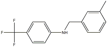 N-[(3-methylphenyl)methyl]-4-(trifluoromethyl)aniline Struktur