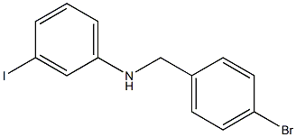 N-[(4-bromophenyl)methyl]-3-iodoaniline Struktur