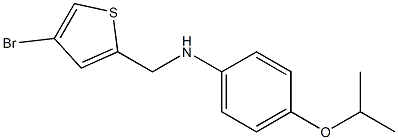 N-[(4-bromothiophen-2-yl)methyl]-4-(propan-2-yloxy)aniline Struktur