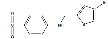 N-[(4-bromothiophen-2-yl)methyl]-4-methanesulfonylaniline Struktur