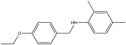 N-[(4-ethoxyphenyl)methyl]-2,4-dimethylaniline Struktur