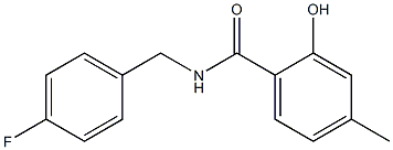 N-[(4-fluorophenyl)methyl]-2-hydroxy-4-methylbenzamide Struktur