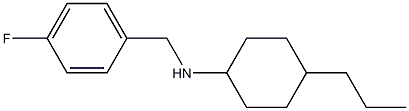 N-[(4-fluorophenyl)methyl]-4-propylcyclohexan-1-amine Struktur