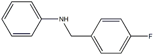 N-[(4-fluorophenyl)methyl]aniline Struktur