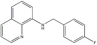 N-[(4-fluorophenyl)methyl]quinolin-8-amine Struktur