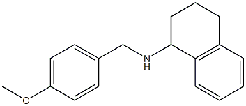 N-[(4-methoxyphenyl)methyl]-1,2,3,4-tetrahydronaphthalen-1-amine Struktur