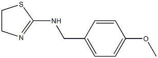 N-[(4-methoxyphenyl)methyl]-4,5-dihydro-1,3-thiazol-2-amine Struktur