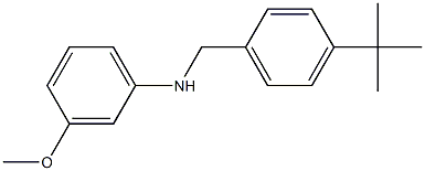 N-[(4-tert-butylphenyl)methyl]-3-methoxyaniline Struktur