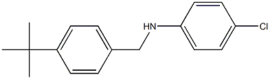 N-[(4-tert-butylphenyl)methyl]-4-chloroaniline Struktur