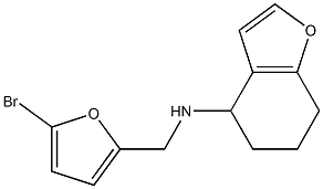 N-[(5-bromofuran-2-yl)methyl]-4,5,6,7-tetrahydro-1-benzofuran-4-amine Struktur