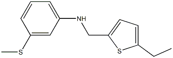 N-[(5-ethylthiophen-2-yl)methyl]-3-(methylsulfanyl)aniline Struktur