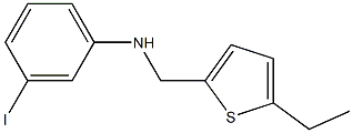 N-[(5-ethylthiophen-2-yl)methyl]-3-iodoaniline Struktur