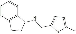 N-[(5-methylthiophen-2-yl)methyl]-2,3-dihydro-1H-inden-1-amine Struktur