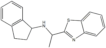 N-[1-(1,3-benzothiazol-2-yl)ethyl]-2,3-dihydro-1H-inden-1-amine Struktur