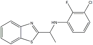 N-[1-(1,3-benzothiazol-2-yl)ethyl]-3-chloro-2-fluoroaniline Struktur