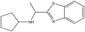 N-[1-(1,3-benzothiazol-2-yl)ethyl]cyclopentanamine Struktur