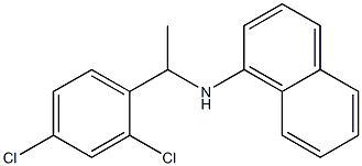 N-[1-(2,4-dichlorophenyl)ethyl]naphthalen-1-amine Struktur