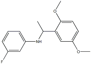 N-[1-(2,5-dimethoxyphenyl)ethyl]-3-fluoroaniline Struktur