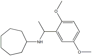 N-[1-(2,5-dimethoxyphenyl)ethyl]cycloheptanamine Struktur