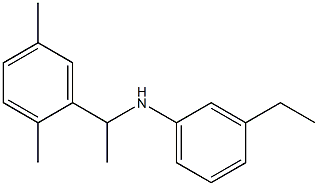 N-[1-(2,5-dimethylphenyl)ethyl]-3-ethylaniline Struktur