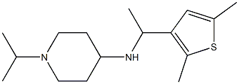 N-[1-(2,5-dimethylthiophen-3-yl)ethyl]-1-(propan-2-yl)piperidin-4-amine Struktur