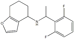 N-[1-(2,6-difluorophenyl)ethyl]-4,5,6,7-tetrahydro-1-benzofuran-4-amine Struktur