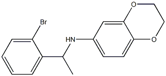 N-[1-(2-bromophenyl)ethyl]-2,3-dihydro-1,4-benzodioxin-6-amine Struktur