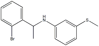 N-[1-(2-bromophenyl)ethyl]-3-(methylsulfanyl)aniline Struktur