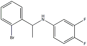 N-[1-(2-bromophenyl)ethyl]-3,4-difluoroaniline Struktur