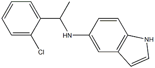 N-[1-(2-chlorophenyl)ethyl]-1H-indol-5-amine Struktur