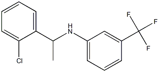 N-[1-(2-chlorophenyl)ethyl]-3-(trifluoromethyl)aniline Struktur