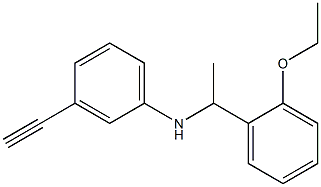 N-[1-(2-ethoxyphenyl)ethyl]-3-ethynylaniline Struktur