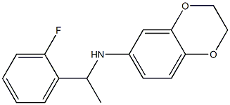 N-[1-(2-fluorophenyl)ethyl]-2,3-dihydro-1,4-benzodioxin-6-amine Struktur