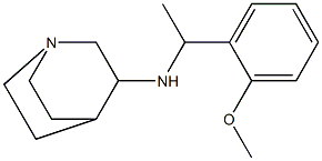 N-[1-(2-methoxyphenyl)ethyl]-1-azabicyclo[2.2.2]octan-3-amine Struktur