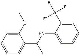 N-[1-(2-methoxyphenyl)ethyl]-2-(trifluoromethyl)aniline Struktur