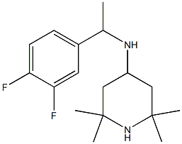 N-[1-(3,4-difluorophenyl)ethyl]-2,2,6,6-tetramethylpiperidin-4-amine Struktur