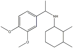 N-[1-(3,4-dimethoxyphenyl)ethyl]-2,3-dimethylcyclohexan-1-amine Struktur