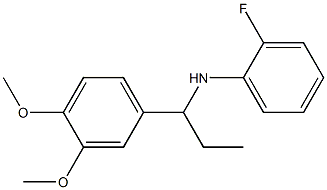 N-[1-(3,4-dimethoxyphenyl)propyl]-2-fluoroaniline Struktur