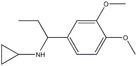 N-[1-(3,4-dimethoxyphenyl)propyl]cyclopropanamine Struktur