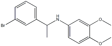 N-[1-(3-bromophenyl)ethyl]-3,4-dimethoxyaniline Struktur