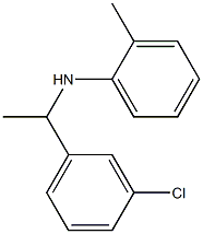 N-[1-(3-chlorophenyl)ethyl]-2-methylaniline Struktur