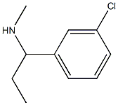 N-[1-(3-chlorophenyl)propyl]-N-methylamine Struktur